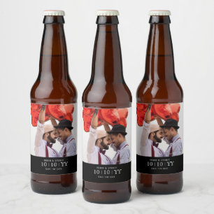 Fotobricka Spara datum Beer-etikett Ölflaska Etikett