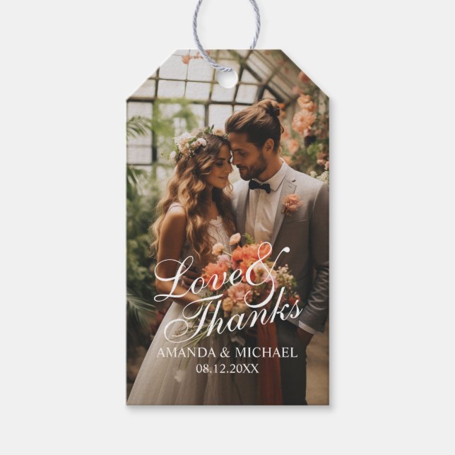 Fotobröllopsförmån för Anpassningsbarna Kärlek & t Presentetikett (Framsidan)