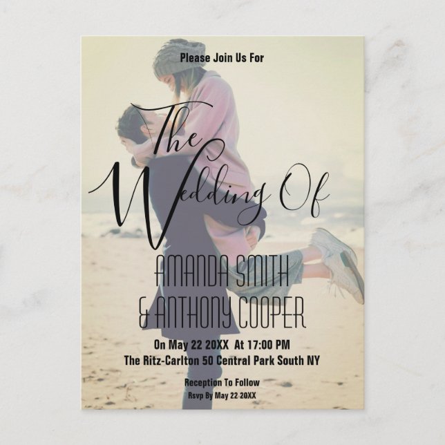 Fotobudget bröllop vykort (Framsida)