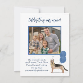 Fotobudget för den tyska Shephard Family-familjen Meddelande