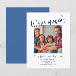 Fotobudget för vi har flyttat moderna Snyggt-famil Meddelande