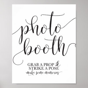 Fotobutik Bröllopsskylt - Ta en rekvisita och Sätt Poster