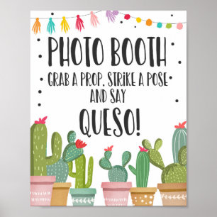 Fotobutiksrekvisita Kaktus Fiesta Bordsskylt Poster