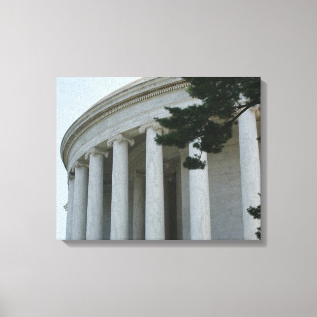 Fotocanvas för Thomas Jefferson Memorial-pelare Canvastryck (Framsida)