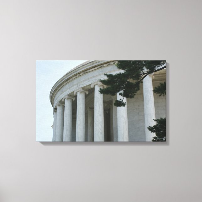 Fotocanvas för Thomas Jefferson Memorial-pelare Canvastryck (Framsida)