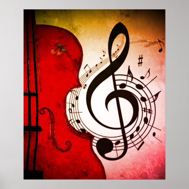 fotocellutskrift/violin-konstutskrift för poster (Framsidan)