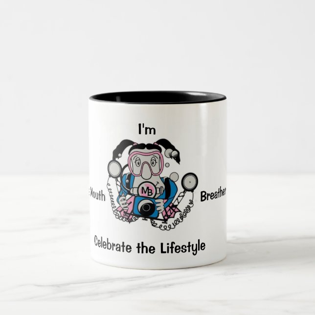 Fotochickdykare Två-Tonad Mugg (Center)