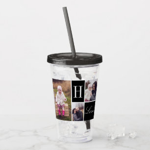 FotoCollage för Monogram 3 Take Away Mugg