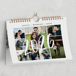 Fotocollage modern skapa din egen mall kalender