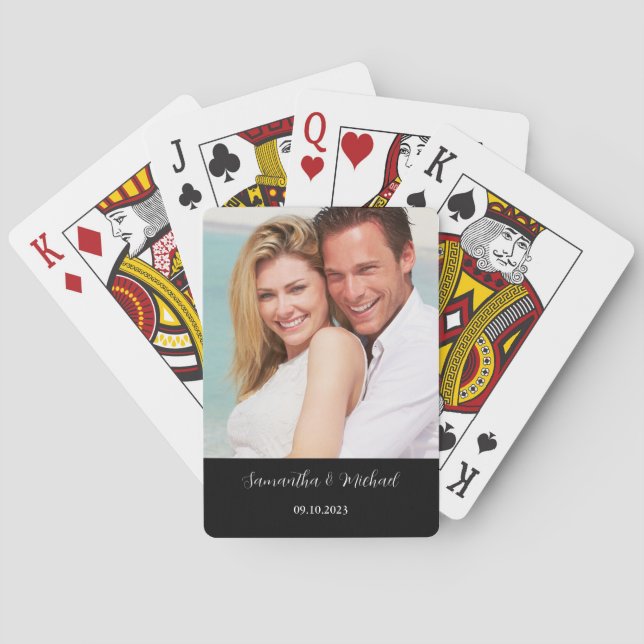 Fotodatum Namn Casinokort (Baksidan)