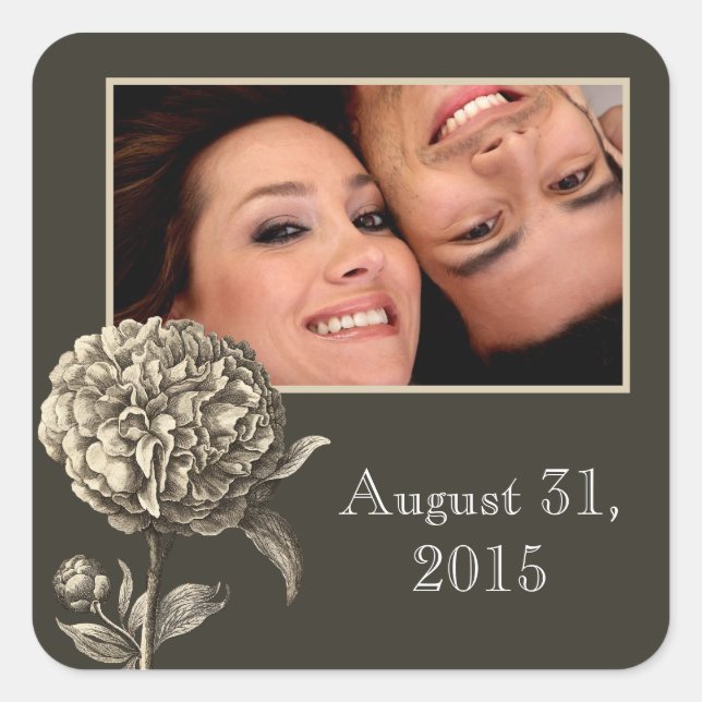 fotodekal fyrkantigt klistermärke (Framsida)