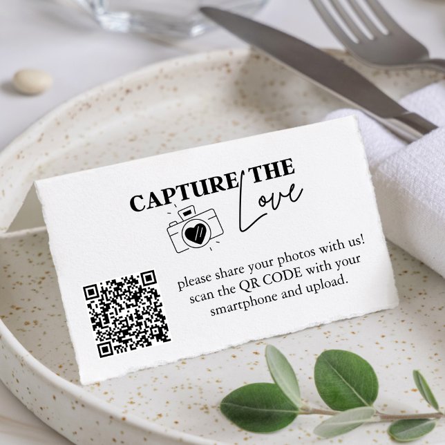 Fotodelningsavbildning QR-koden Kärlek Bröllop Kort (Skapare uppladdad)