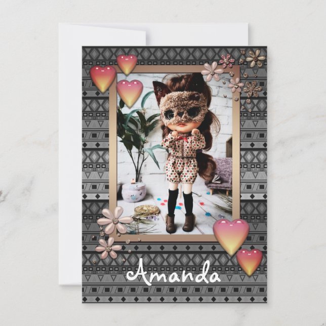 Fotodockor, dockor, personlig, hobby annou, baby meddelande (Framsida)
