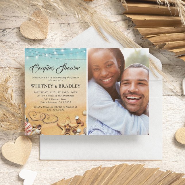 Fotodoxa Par för tropisk båge Inbjudningar (Skapare uppladdad)