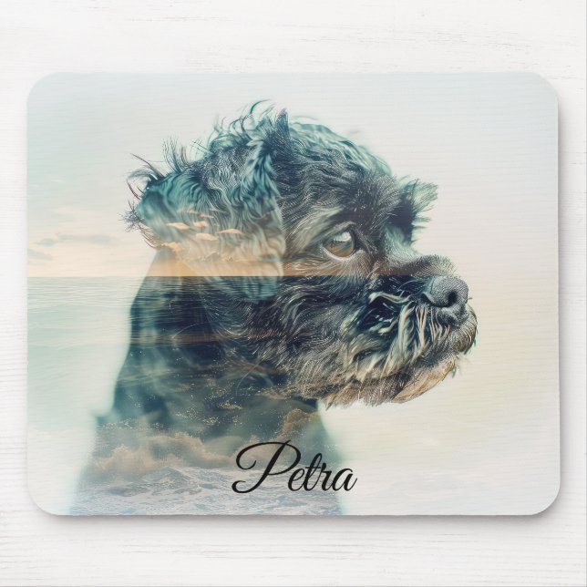 Fotoeffekt för Affenpinscher Hund sommarblocket MA Musmatta (Framsidan)