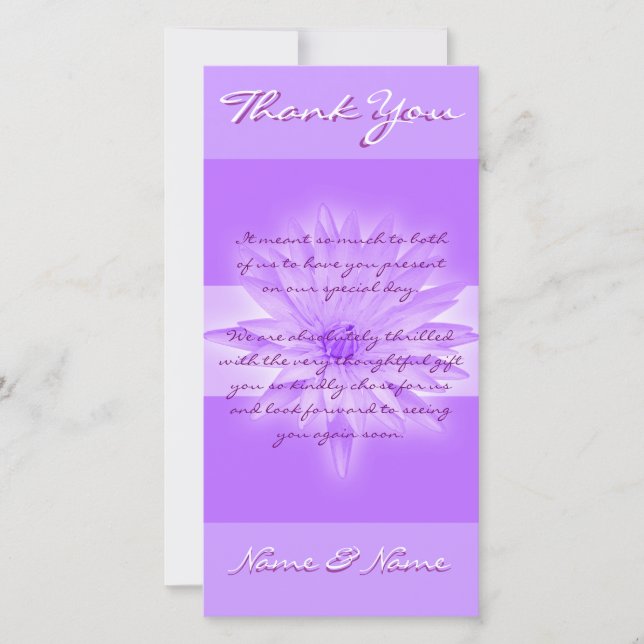 Fotoet cards mallen - anpassadelillies tack kort (Framsida)