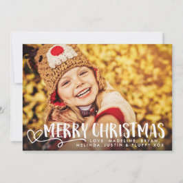 Fotoet för helgdag för god julvit 2018 överdrar julkort