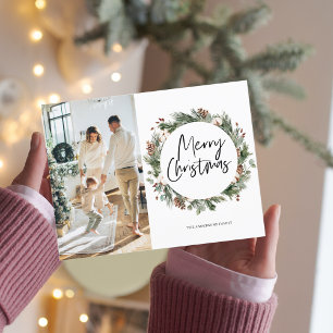 Fotofamilj   God jul Gräs Wandefras Postca Vykort