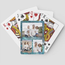 Fotofamilj/Pet Collage Turcos Marble Casinokort