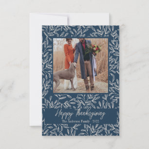 Fotofamiljen Rustic Foliage Happy thanksgiving Tack Kort