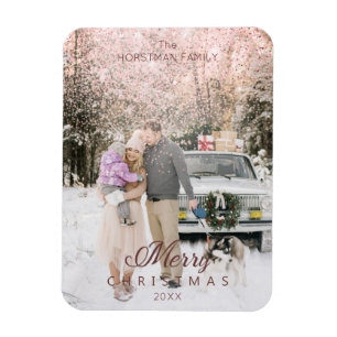 Fotofamiljen sofistikerad jul i Glitter Magnet
