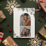 Fotofamiljen Winter Joy 2<br><div class="desc">JOY to the world,  white Vinter blommigt and grey,  Helgdag arch and square ram 2-fotokort. Funktioner,  solid grönt färg-säkerhetskopiering med mallutrymme för ditt personliga helgdag-meddelande.</div>