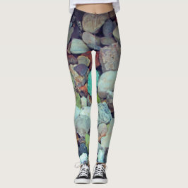 Fotofärgade stenar i Sten- och Gem-samlingen Leggings