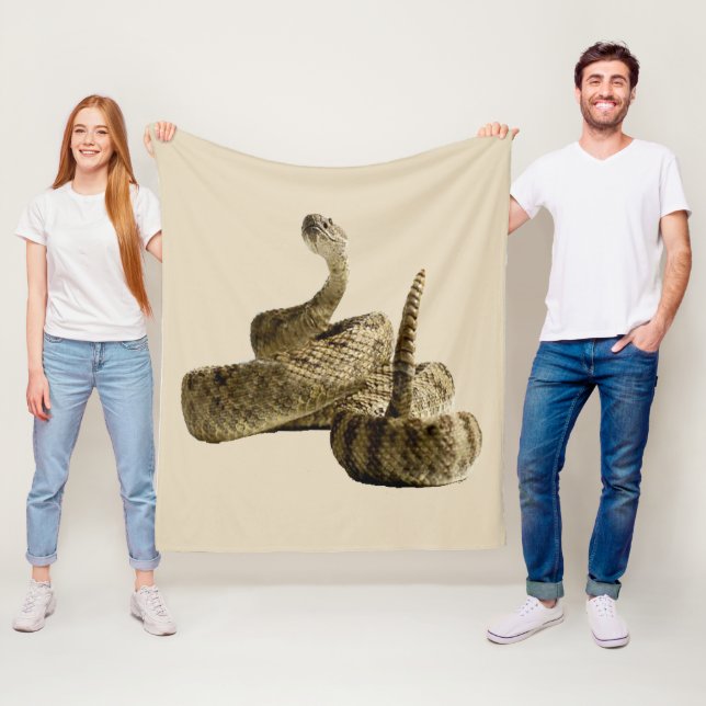 Fotofilt från Rattlesnake-orm Fleecefilt (På plats)