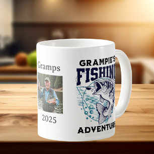 Fotofiske i Grampie Äventyr personalize Kaffemugg