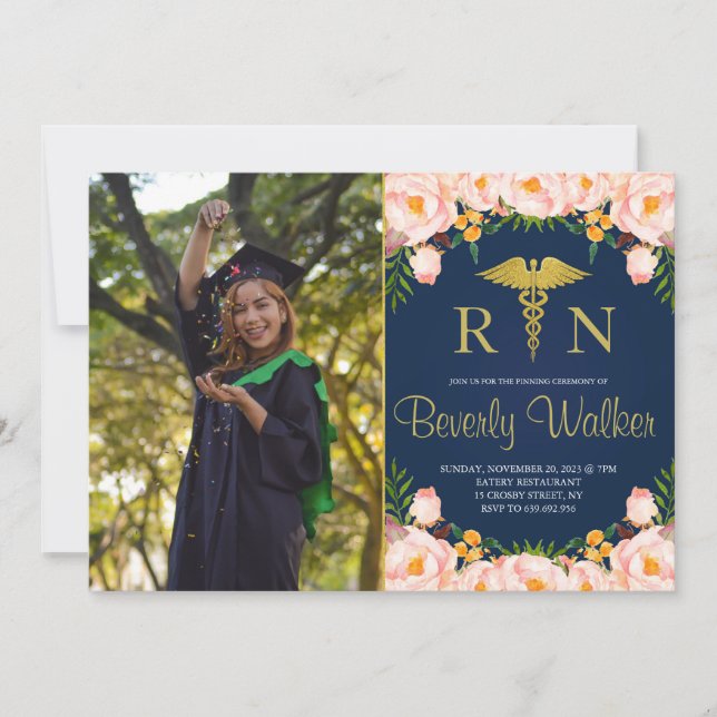 Fotoflottan och  Blommigt: SURSE Pinning Ceremony Inbjudningar (Framsida)