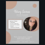 FotoFlyer för geoometrisk offentlig notariatjänst Reklamblad<br><div class="desc">Modern flygblad för notariska offentliga tjänster med geometriska former</div>