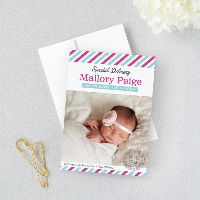 Fotofödelse för Rosa av speciell Delivery Flicka A Meddelande (Skapare uppladdad)