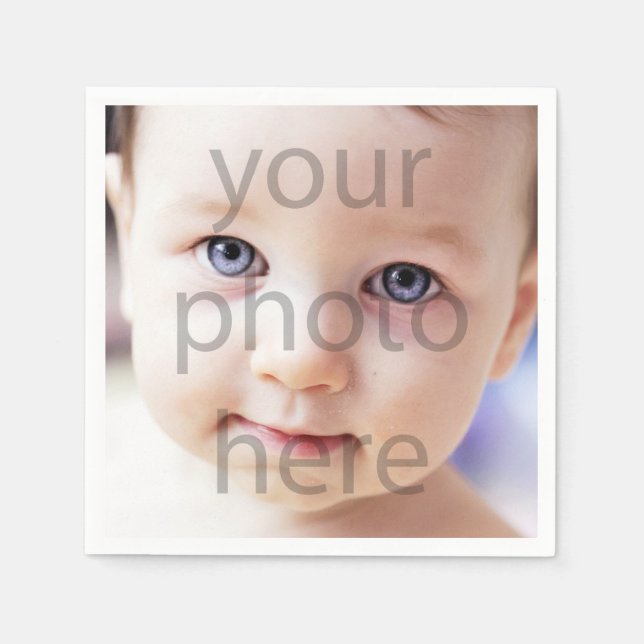 Fotofödelsedag Pappersservett (Framsidan)