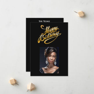 Fotofödelsedagskort Meddelande