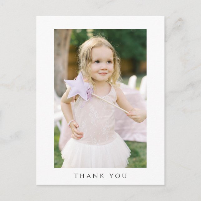 Fotofödelsedagskort - Tack Helg Vykort (Framsida)