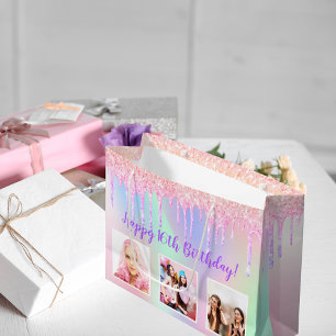 Fotofolografi över rosa glitter anpassningsbar