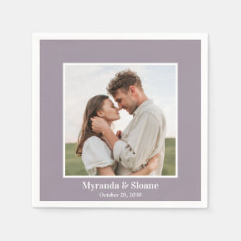 FotoFörlovningsfest Lila Napkins Pappersservett