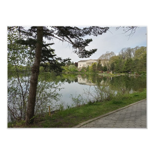 Fotoförstoring av japansk trädgård fototryck (Framsidan)