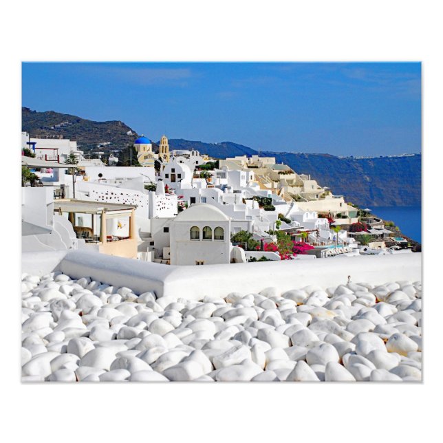 Fotoförstoring Grekland santorini  Fototryck (Framsidan)
