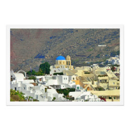 Fotoförstoring Grekland santorini  Fototryck
