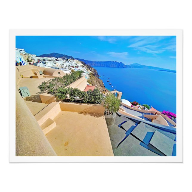 Fotoförstoring Grekland santorini  Fototryck (Framsidan)