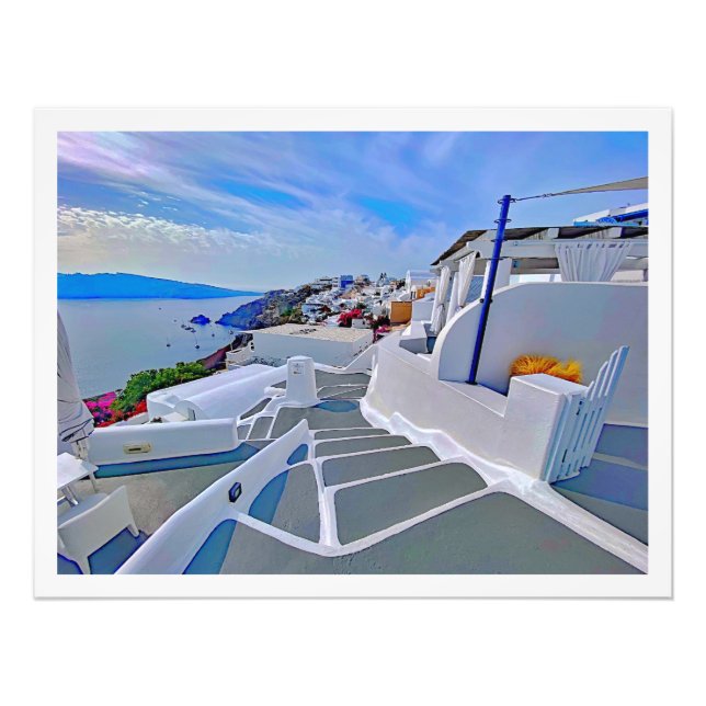 Fotoförstoring Grekland santorini  Fototryck (Framsidan)