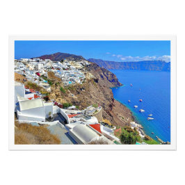 Fotoförstoring Grekland santorini  Fototryck