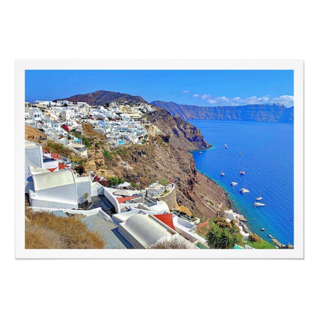 Fotoförstoring Grekland santorini  Fototryck (Framsidan)
