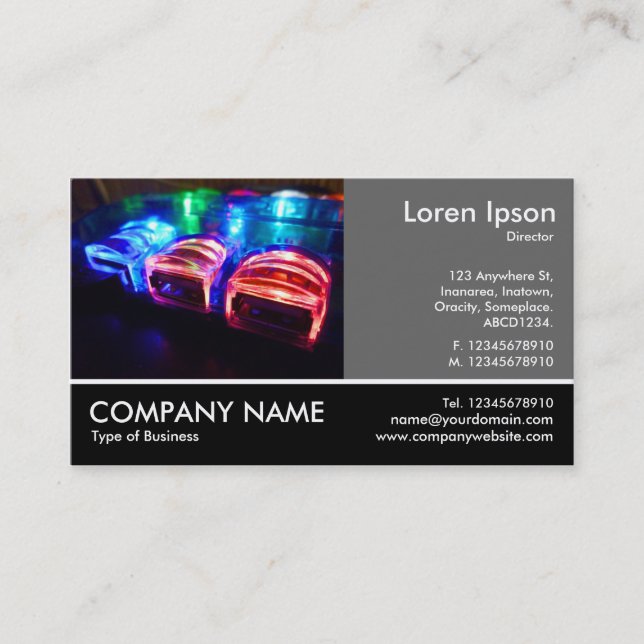 Fotofoto - 60 pc Grått - Coola USB Hub II Visitkort (Framsida)