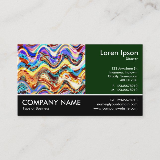 Fotofoto - DK-Grönt - Färg Mix Visitkort (Framsida)