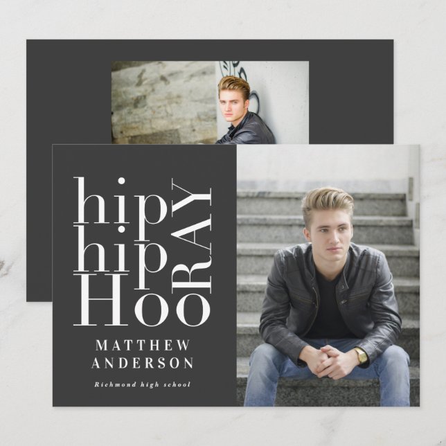 Fotofoto på höftled - studentfest med flera foto meddelande (Fram/baksida)