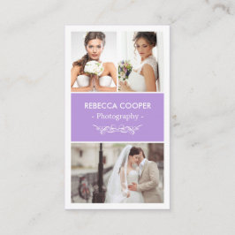 Fotofoto Showcase - Chic Lavender Lila Visitkort