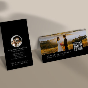Fotofotofotograf Snyggt Fotograf QR-kod Visitkort