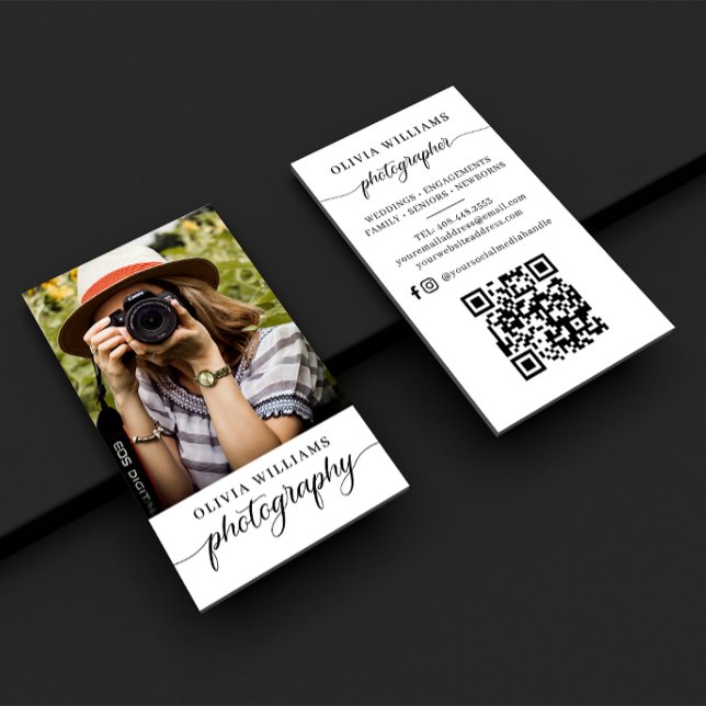 Fotofotofotografi QR-kod Visitkort (Skapare uppladdad)